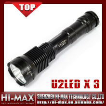 3 * CREE XM-L U2 levou lanterna / tocha / 18650 * 2or26650 * 2